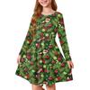 Girls' Princess Dress - Long Sleeve A-Line T-Shirt Dress Christmas Day