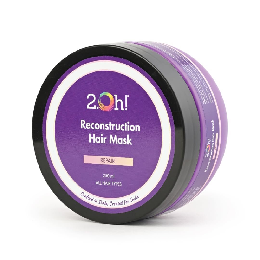 2.Oh! Italian Reconstruction Hair Mask for Frizzy Hair | Hair Mask for Damaged Hair with Deep Conditioning Concentrate | Repair Mask for Dry Hair |