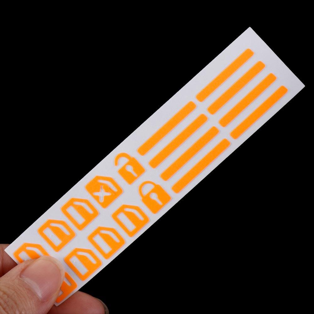Fluorescent Car Switch Fluorescent Decals Waterproof Cars Lifter Interior Stickers  Car Decoration