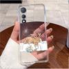 For Tecno Pova Curve 5G LJ8k Soft TPU Transparent Protective Shell Lucky Cute Pattern Goldfish Milk Tea Rabbit Back Cover