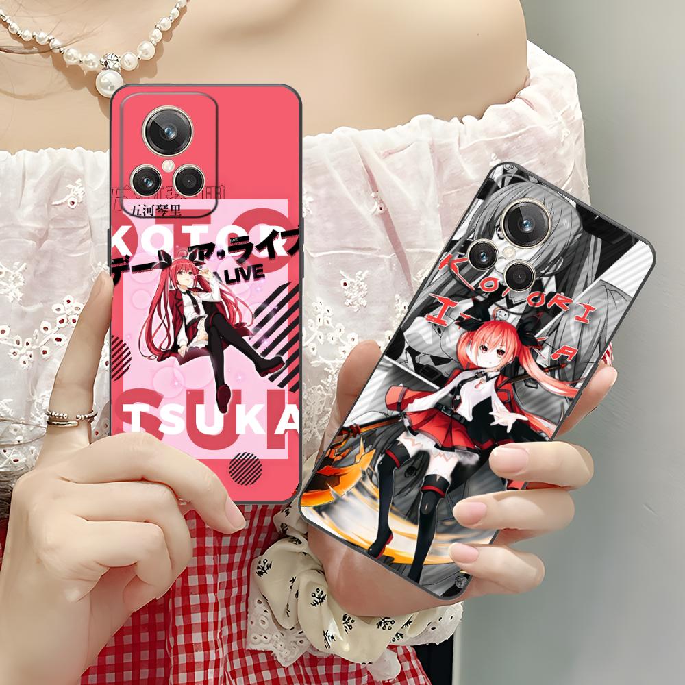 Date a Live Kotori Itsuka TPU Mobile Phone Case for Realme 15 14 13 12 11 10 9 Pro Plus T i Lite 5G Colorful Printing Cover