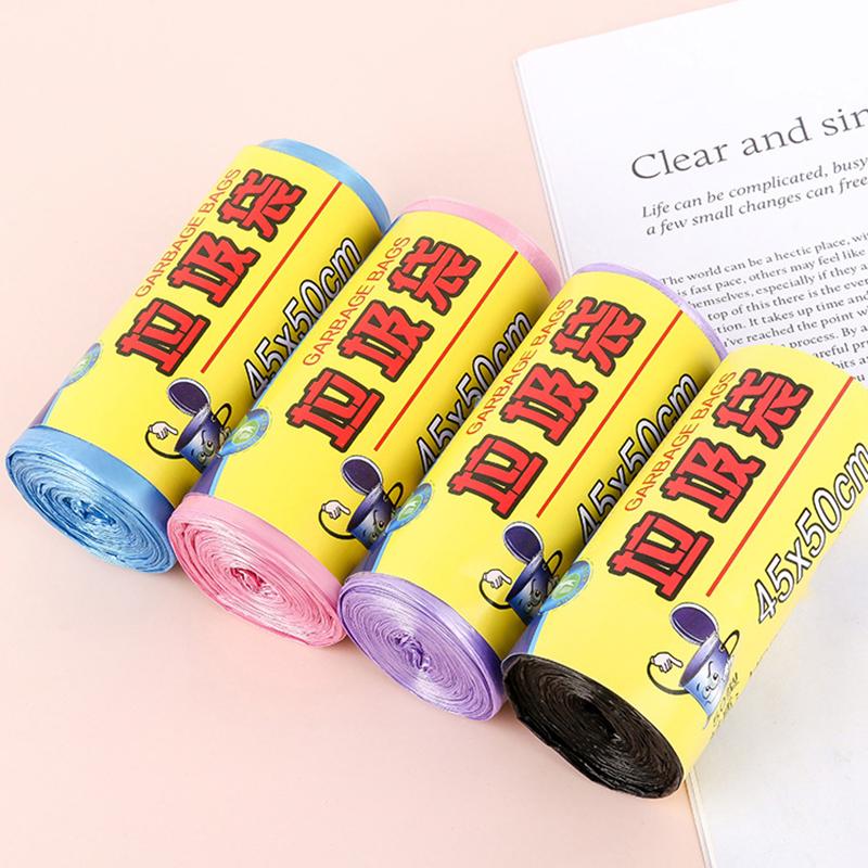 1 rouleau de sacs poubelles épais et pratiques en plastique écologique, sacs poubelles jetables en plastique pour cuisine et ménage