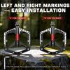 BUCKLOS Mountain Bike Pedals Aluminum Alloy Non-Slip Bicycle Pedals with Reflectors DU Bearings Bicycle Platform Pedals 9/16''