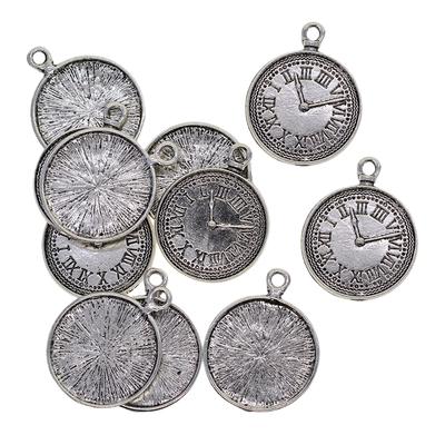 10 Pieces Vintage Blank Bezel Pendants Blanks Base Settings for Jewelry 25mm