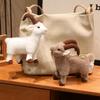 Lovely Goat Plush Toy Cute Bighorn Sheep Stuffed Doll 1Pc 16/30cm Mini Pendant for Girls Gift School Bag Decoration