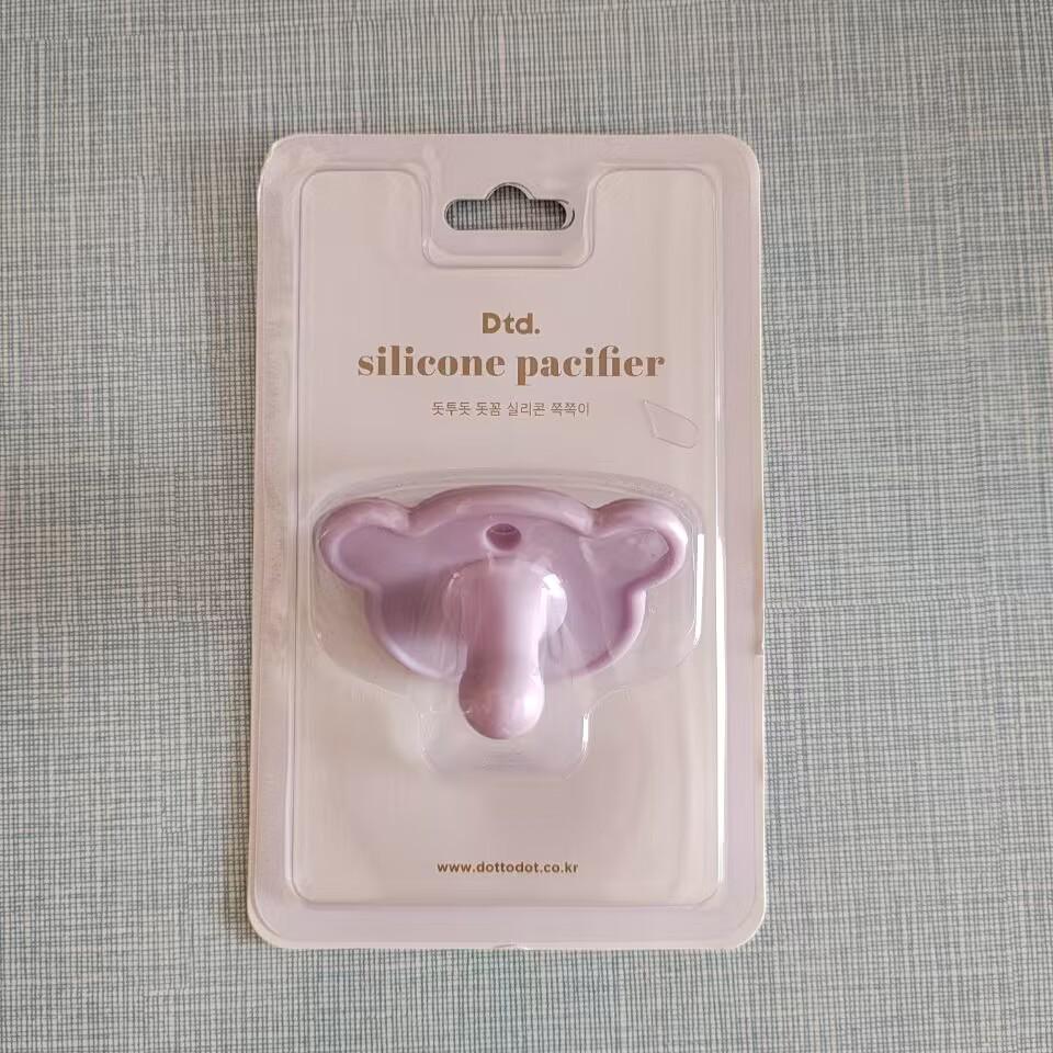 INS Newborn Ultra-Soft Silicone Pacifier, Anti-Colic, Sleep-Well Design for 0-6 Months