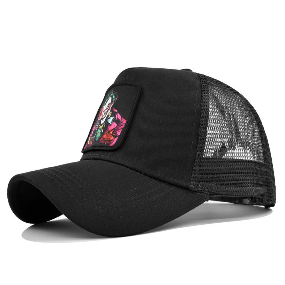

Hat Tongue Duck Joker Printed Embroidered Baseball Hat Sunshade Cotton Material Black