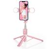 B12s All-in-One Selfie Stick Tripod with Bluetooth Remote and Fill Light