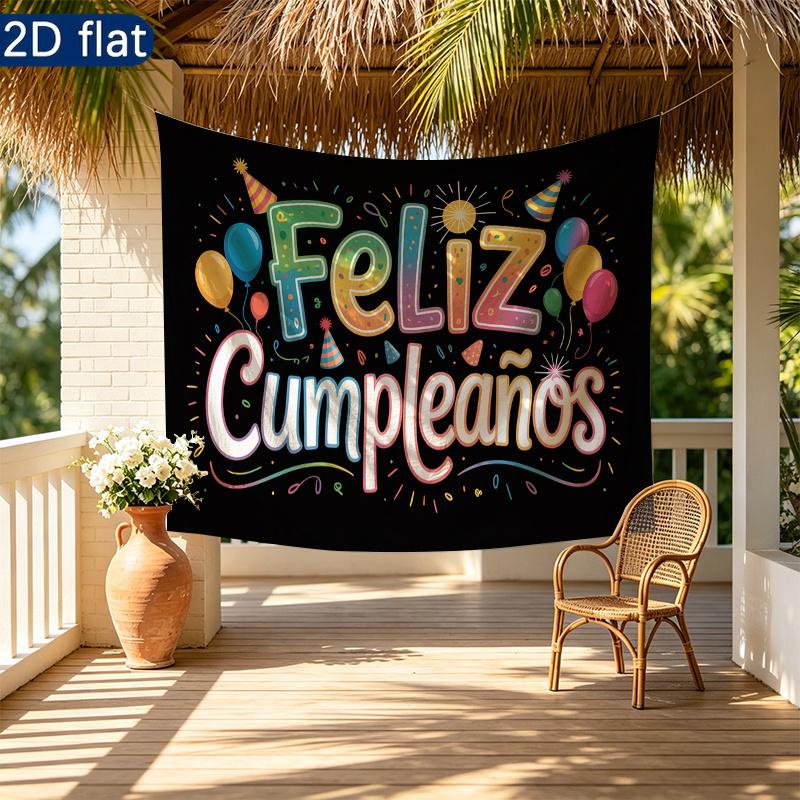 1pc 2D Flat Party Banner - Studio Photo Prop