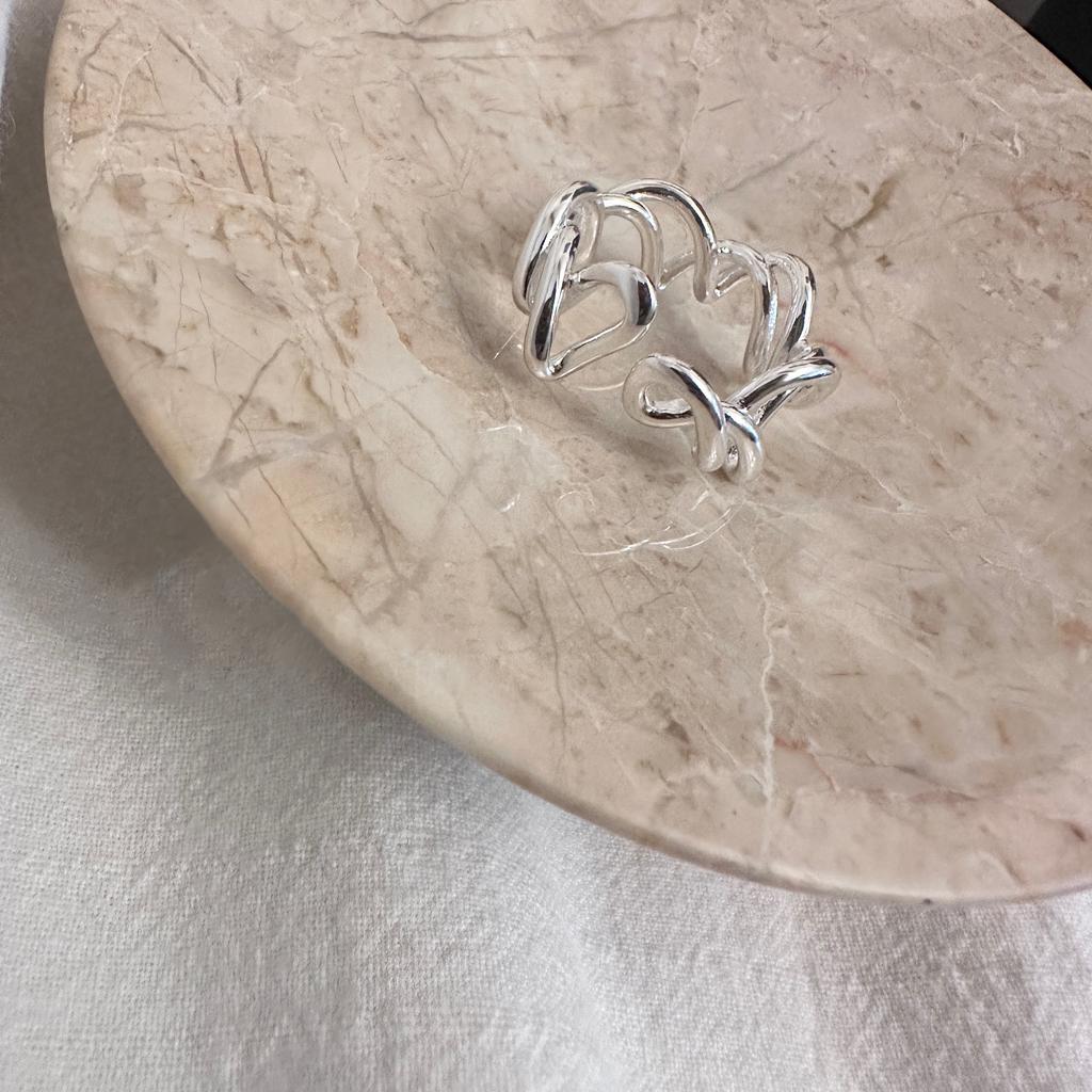 925 Sterling Silver Twisted Wire Aesthetic Rings For Women Engagement Party Jewelry Ladies Accessories Wholesale