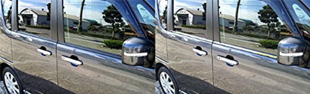 BRIGHTZ Solio Bandit MA15S Super Mirror Stainless Steel Plated Window Moulding 4PC Solio Bandit 11421 [WIN-SIL-072]