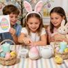Easter Egg Chocolate Molds 3D Bunny Ear Silicone Cute Mould Easter Candle Cups Mold for Thanksgiving Birthday Party Offices Home