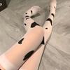 Manufacturer Japanese Cow Stockings Sex Stockings Cute Long Tube Milk White Spotted Socks High Top Knee Socks Female Hair