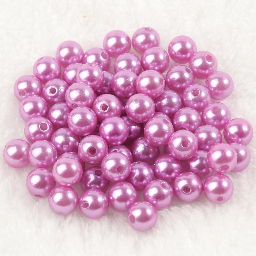 4mm 6mm 8mm 10mm Mărgele acrilice rotunde în mai multe culori Imitație de perle margele distanțare libere pentru realizarea de bijuterii artizanat manual