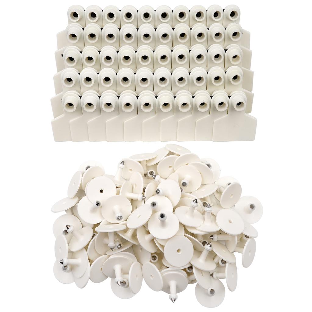 100 Sets Livestock Cow Pig Ear Tag Cards Livestock Goat Apply To Pig Cattle Sheep Donkey Horse Farm Animal Feeding Tools