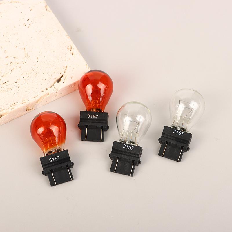 2Pcs 3157 DC12V 21/5W Car Brake Light Bulbs Halogen Lamp Quartz Glass Turn Signal Light Brake Lights Reverse Lamp Bulbs 7
