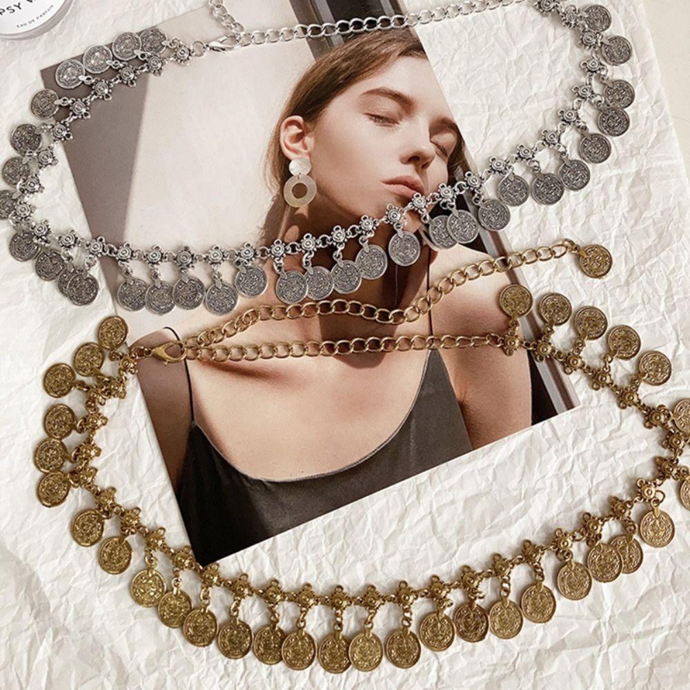 Retro Waist Chains European Belly Dance Belt Fashion Belly Chain for Women
