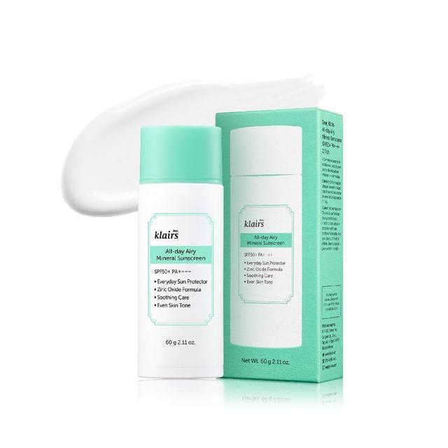 Dear, Klairs - All-day Airy Mineral Sunscreen Jumbo 60g