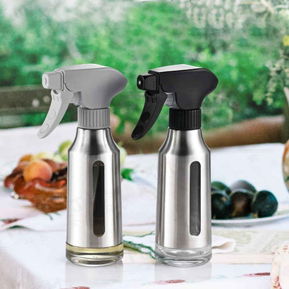 Sticlă Spray Ulei Etanșă Corp din Oțel Inoxidabil Dozator Ulei Pulverizator Ulei Pierdere Grăsime