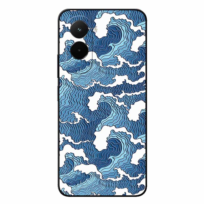 3D Relief Embossed Retro For Poco M7 4G Case Soft Silicone Back Cover For Xiaomi PocoM7 4G 3D TPU Relief Funda Poco M7  M7 4G 3D