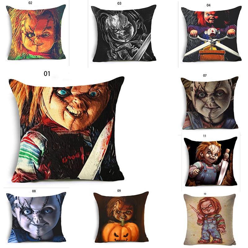 Cozy Halloween Horror Ghost Baby Pumpkin Pillowcase For Festive Sofa Decor