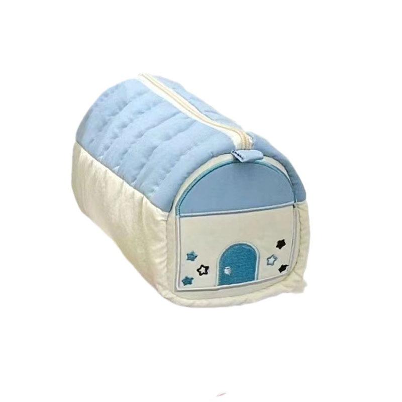 Little House Design Cute Pencil Case: Large Capacity Student Stationery Storage Bag