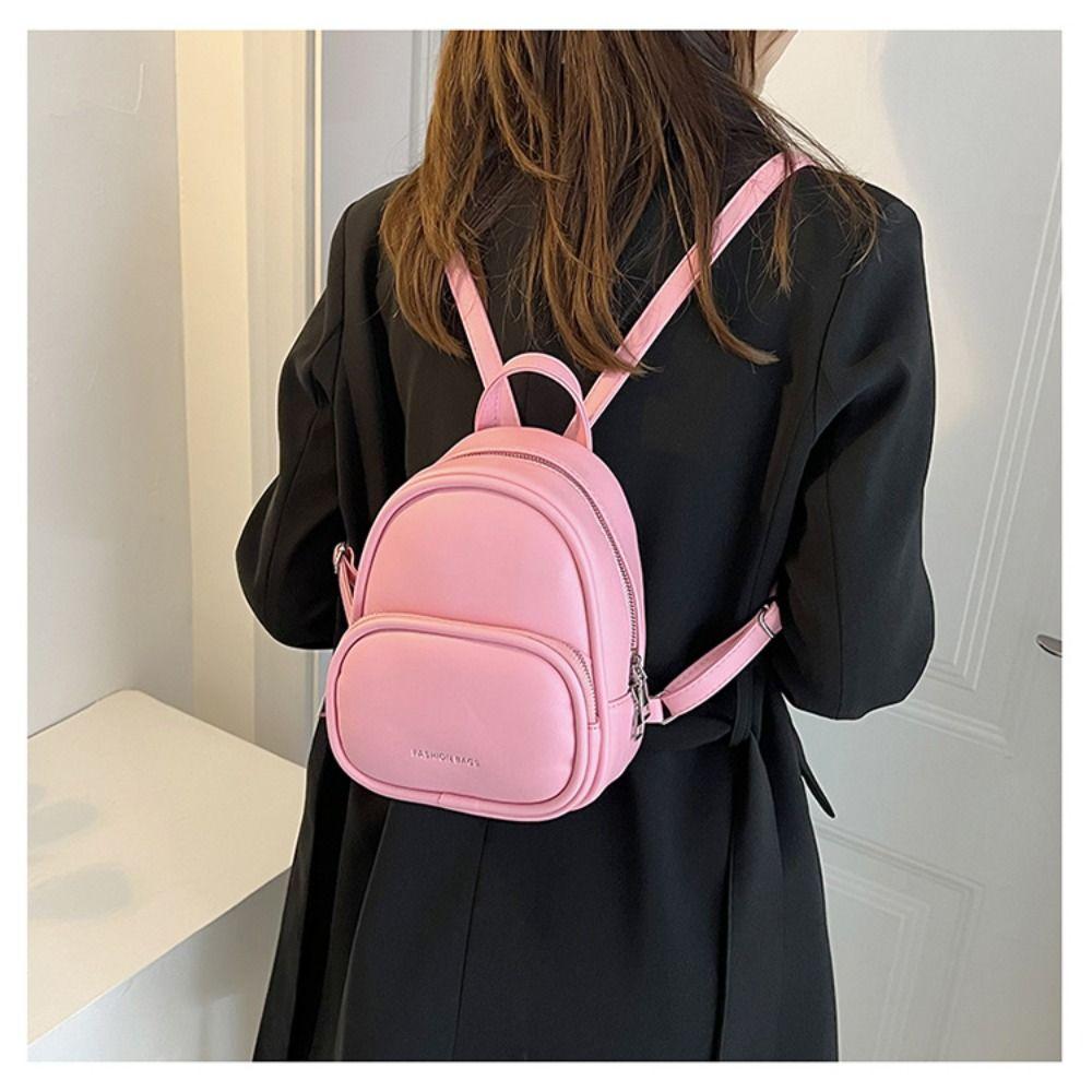Platz Mini Rucksack Pu Leder Schulter Tasche Neue frauen Rucksack Teenager