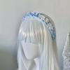 Abby Love Headband Goth Punk Leather Buckle Headdress Dark Hair Accessories Lolita Sweet Headband Hair Accessories