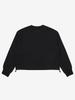 BBC EARTH W Slogan Crop Sweatshirt_Black