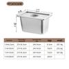 Stainless Steel Gastronorm Food Pan with Lid