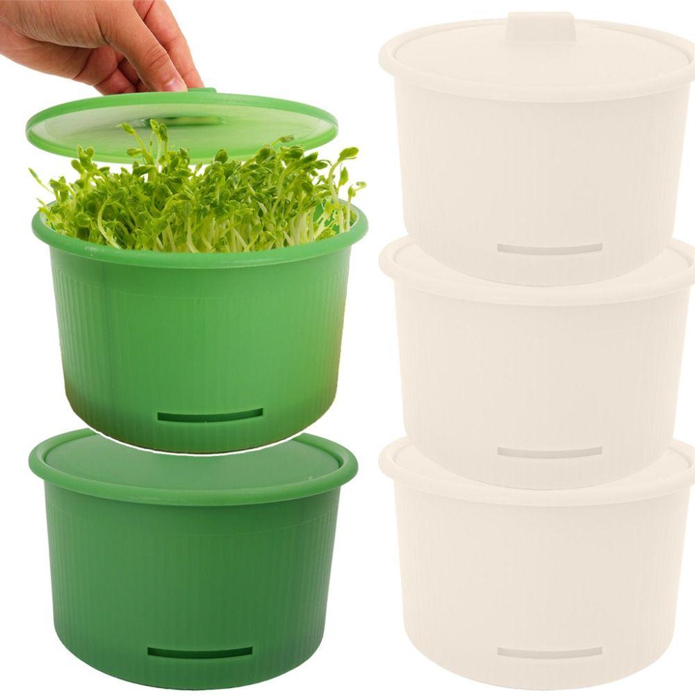 Split Bean Sprout Nursery Pots Stackable Plant Seeding Boxes Hydroponic Plant Cultivation System