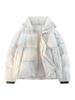 Plus Size Tie-Dye Stand Collar Cotton Puffer Jacket - 2025 Winter Collection, Loose Fit, Long Sleeve.