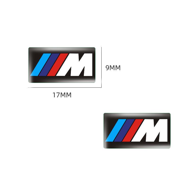 Umbrx8 4pc Car Sticker Steering Wheel Hub Decals For BMW M Performance E84 E87 X5 E70 F25 E90 E91 F01 F02 E60 E61 F10 F15 F30 M3 M5 E64