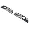 2pcs Front Foglight Grille Left Right Mesh Style Glossy Black Replacement for A6 C6 2008‑2011