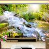 3D Wall Mural Waterfall Mountain Forest Scenery Wallpaper Living Room TV Sofa Study Home Decor Mural