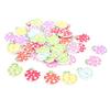100PCS Two Holes Apple Shape Buttons Colorful Assorted Sewing Projects Wooden Buttons Decorative Buttons For DIY Clothing