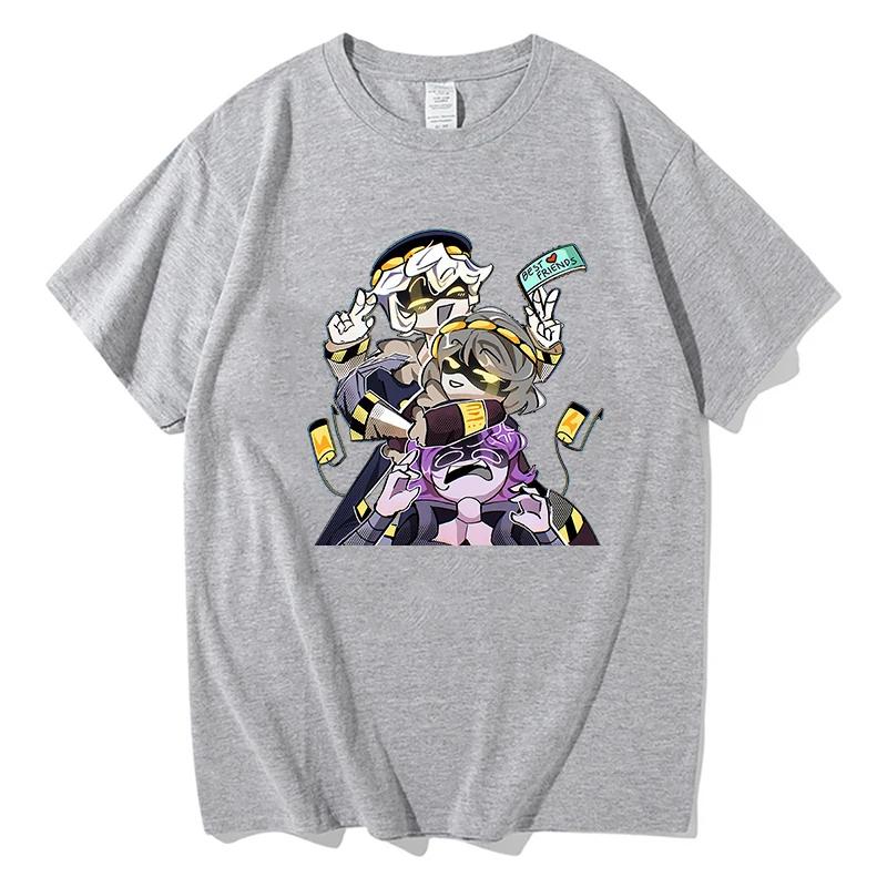 2024 Anime MURDER DRONES BEST FRIENDS T-shirt Funny Manga Graphic Print Tee Shirt Unisex Women Cotton T-shirts  Gothic Streetwear