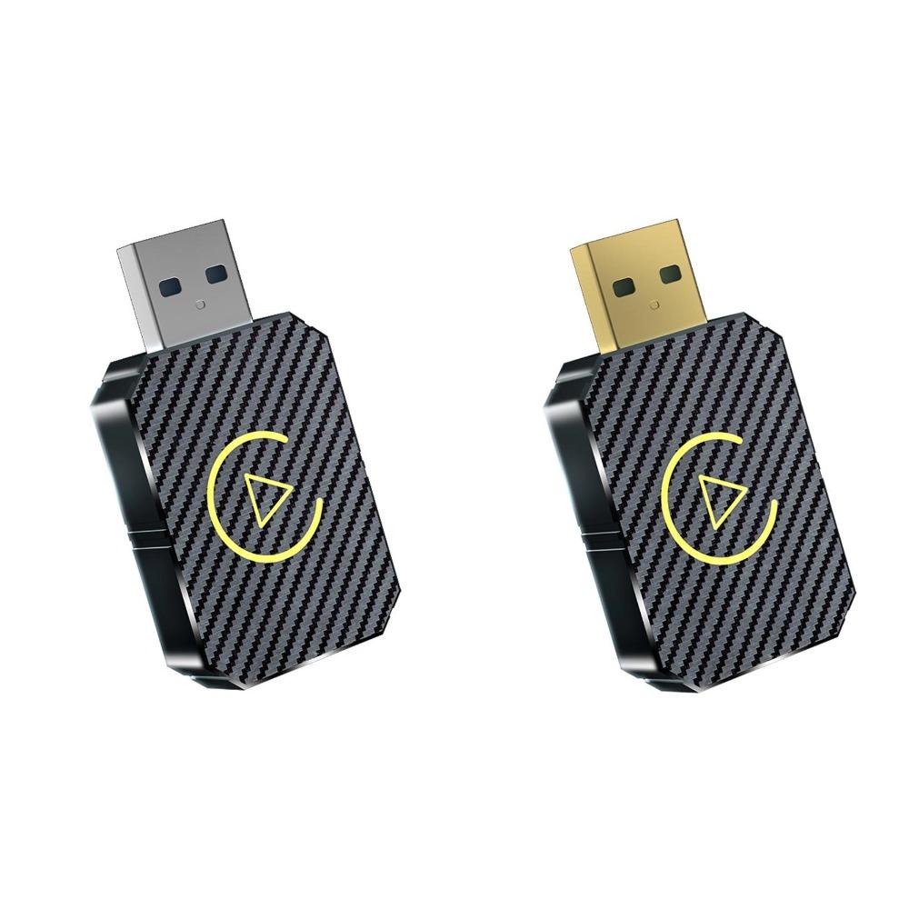 2-in-1Car Wireless Adapter For Carplay & Android Auto USB Plug Bluetooth 5.0 Wired To Wireless Mini Box Car Accessories 1PCS