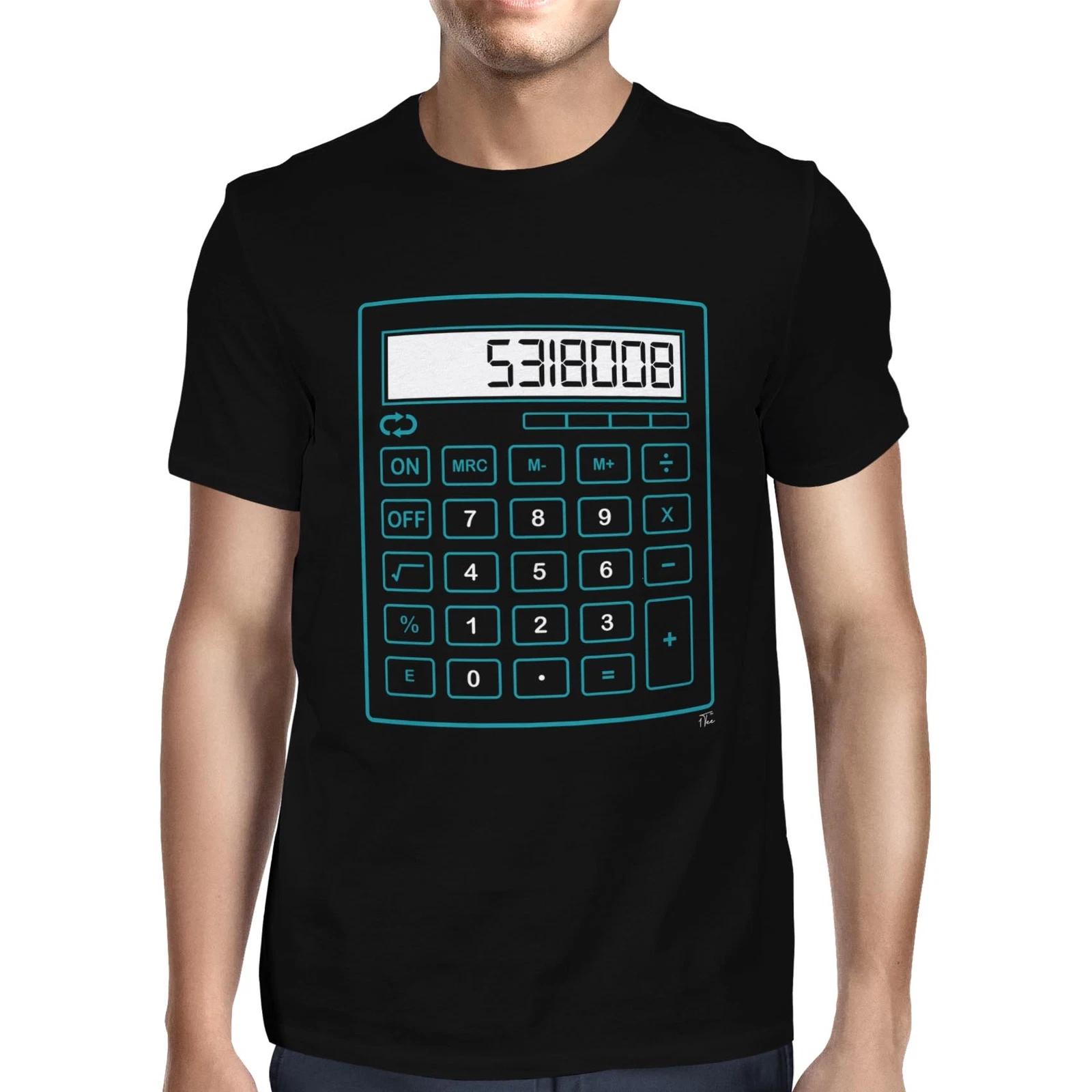 1Tee Mens Boobies Calculator T-Shirt L