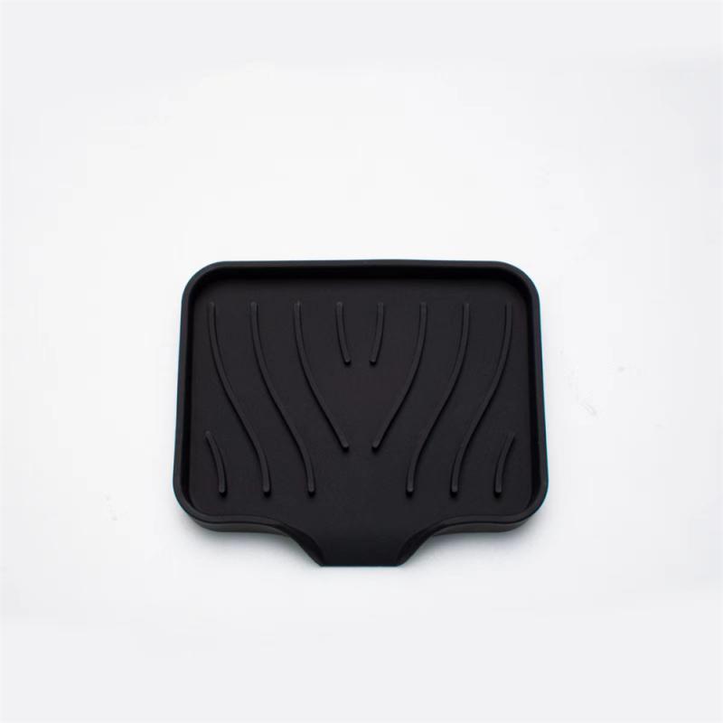 Silicone Faucet Mat Kitchen Sink Tray Soap Dispenser Sponge Drain Sink Drying Mat Countertop Storage Tray Soap Tray