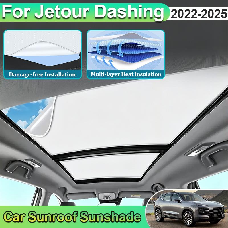 Sunroof Sunshades For Jetour Dashing Accessories 2025 2024 2023 2022 Sportequipe 6 GT Electrostatic Adsorption Skylight Sticker