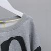 Oversized Pullover Sweatshirt met Lange Mouwen voor Dames Katoen Losse Jumpers Top Nep Twee Delen Ontwerp