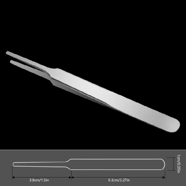 Precision Tweezers Stainless Steel Straight Tweezers for Electronics Laboratory Work Jewelry Making Craft Soldering