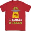 Novelty Unisex Unisex Alien Ufo Single Taken Graphic Gifts T Shirt Streetwear Oversized Tee Summer Casual Vintage Cotton Loose Top