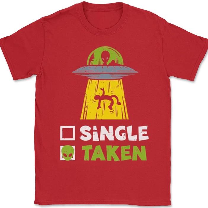 Novelty Unisex Unisex Alien Ufo Single Taken Graphic Gifts T Shirt Streetwear Oversized Tee Summer Casual Vintage Cotton Loose Top