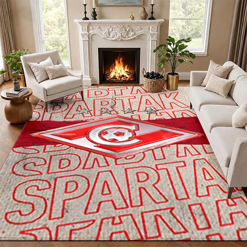 FC Spartak Moscow Carpet Door Mat for Living Room or Bedroom Protective Mat Under Chair Office Decoration Christmas Gift Birthday Present