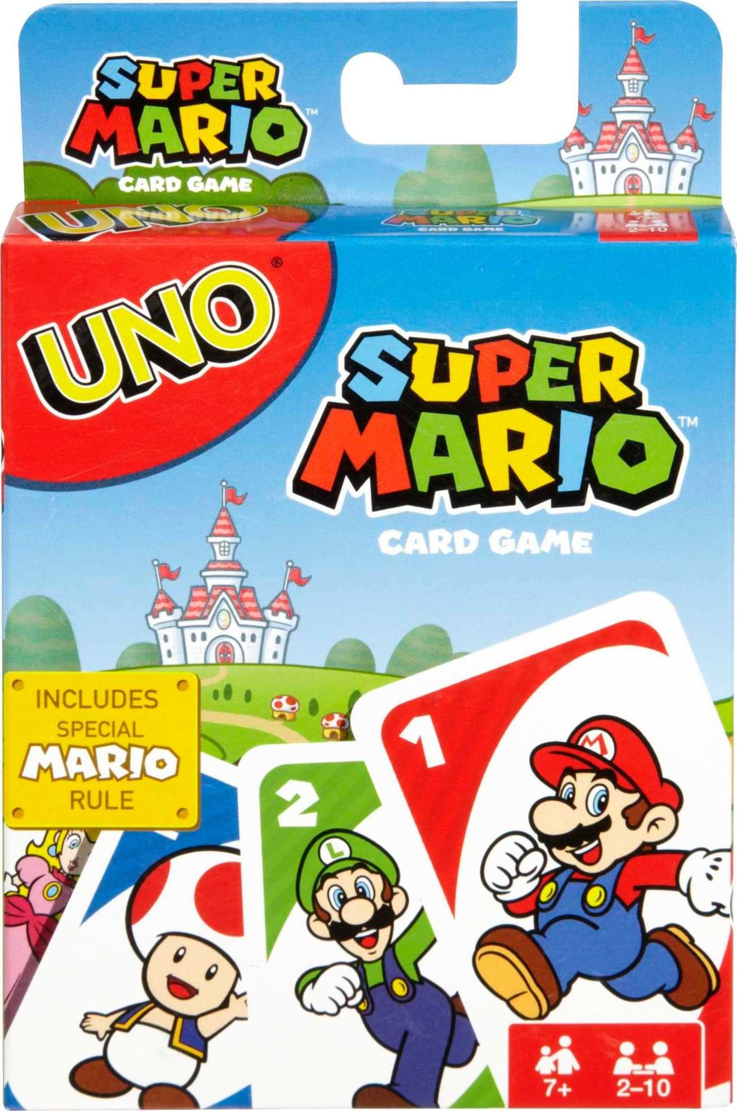 UNO Super Mario Special Rule Invincible Mario White DRD00 [Includes Cards & Mario]