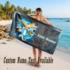 Lazio FC Design Beach Towel Custom Text Large Towel for Beach Vacation