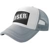 Loser Graphic Trucker Hat Breathable Mesh Snapback Cap for Unisex Outdoor Casual Wear