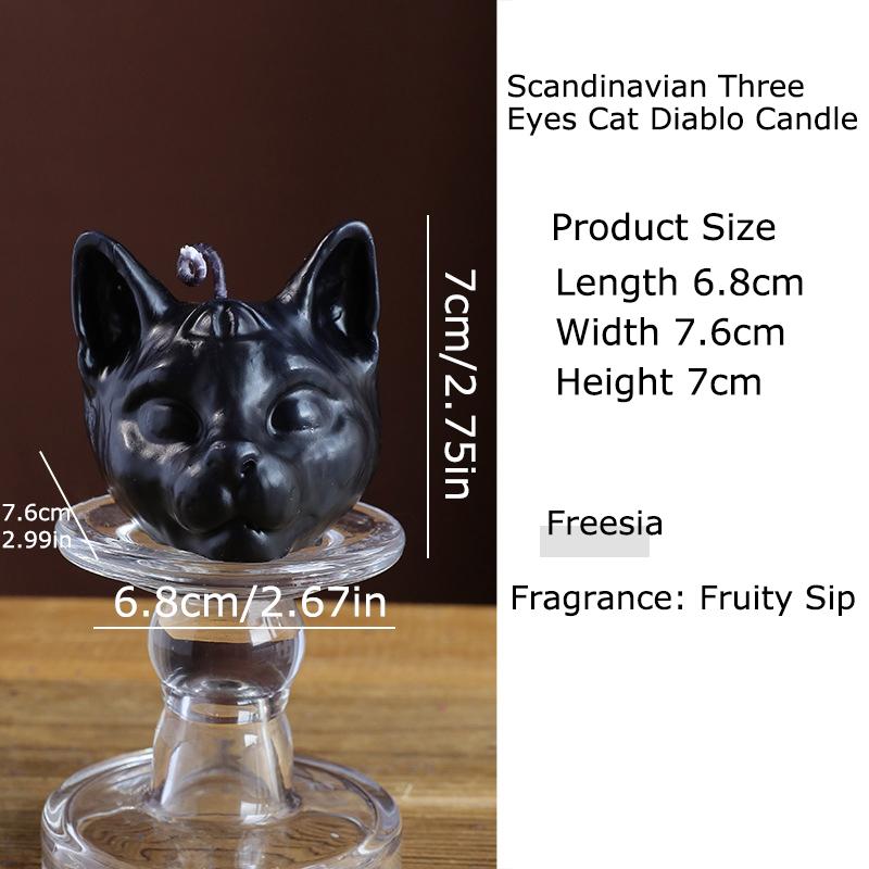 1PC Black Skull Aroma Candle Decor Candle Gothic Horror Scented Candle Macabre Skeleton Wax Melt